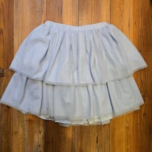 Hill House White Bubble Mini Skirt